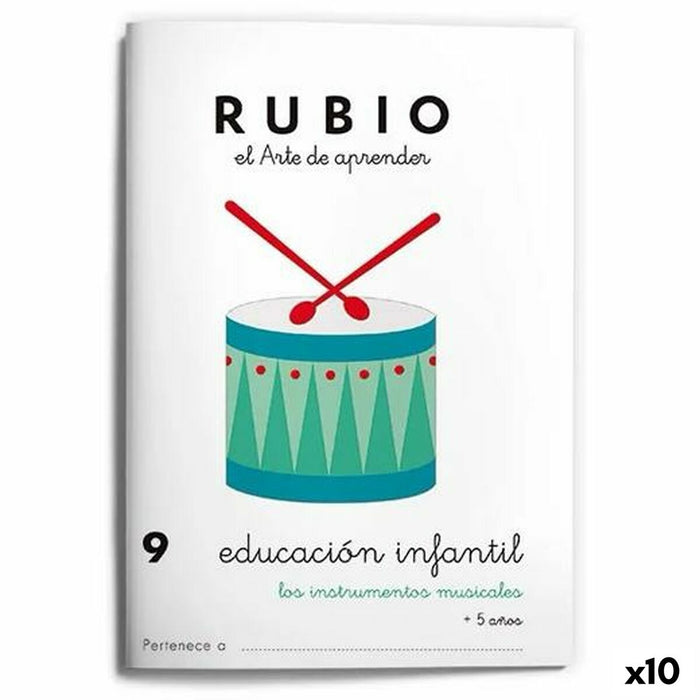 Early Childhood Education Notebook Rubio Nº9 A5 Spaniolă (10 Unități)