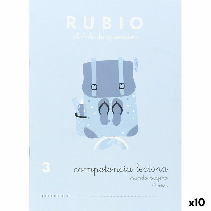 Reading Comprehension Notebook Rubio Nº3 A5 Spaniolă (10 Unități)