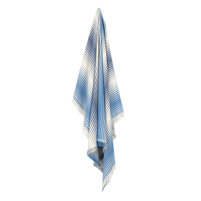 Prosop de Plajă Alexandra House Living Ibiza Albastru 125 x 180 cm