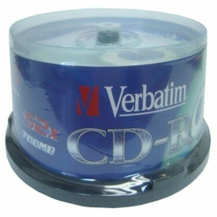 CD-R Verbatim 43432 700 MB 52x (25 uds) Alamă