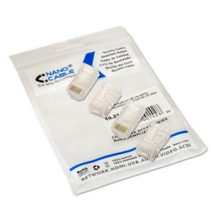 Conector RJ45 Categoria 5 UTP NANOCABLE 10.21.0102-100 100 pcs