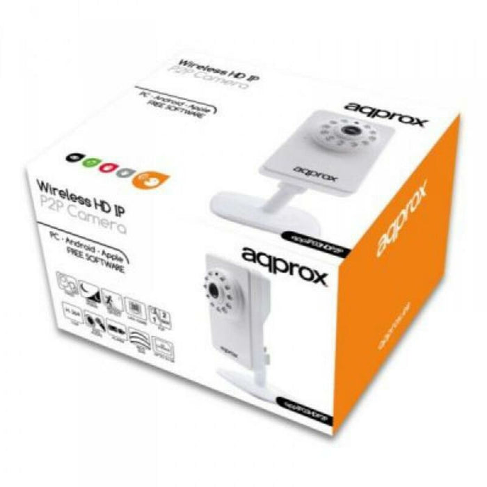 Cameră IP approx! APPIP03HDP2P HD IR P2P micro SD Wifi Alb