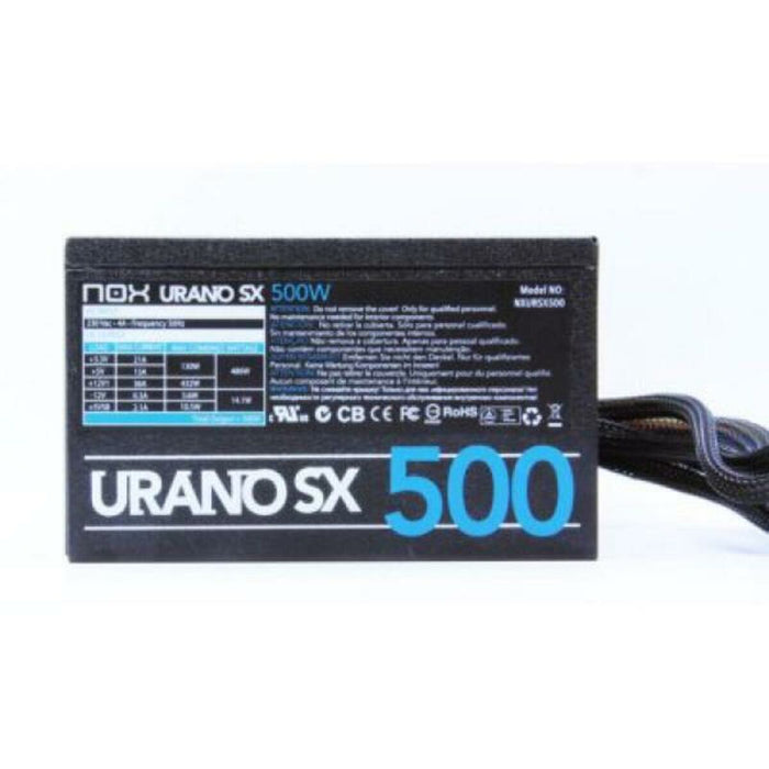 Sursă de Alimentare Nox Urano SX ATX 500W ATX 500 W CE & RoHS, FCC