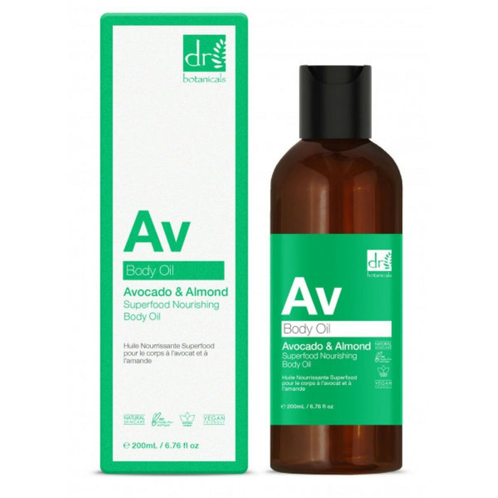 Ulei de Corp Botanicals AV Superfood Avocado Migdale (200 ml)