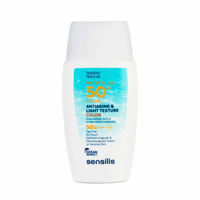 Protector Solar Colorat Sensilis Antiaging Light Texture Color SPF 50+ 40 ml