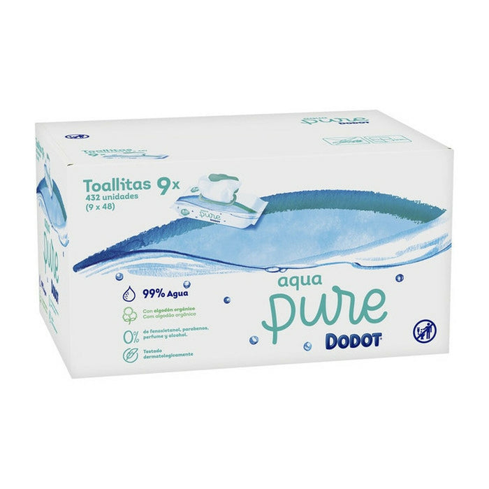 Sterile Șervețele Curățare Pliculețe (Pachet) Dodot Dodot Pure 432 Unități