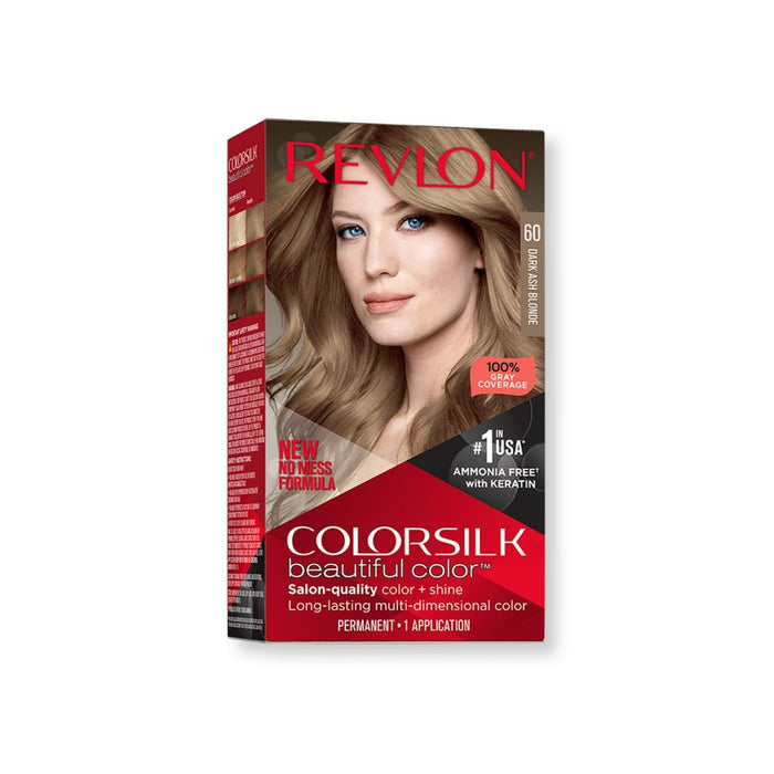 Colorare Permanentă Revlon Colorsilk Fără amoniac Nº 60-Tamsi pelenų blondinė