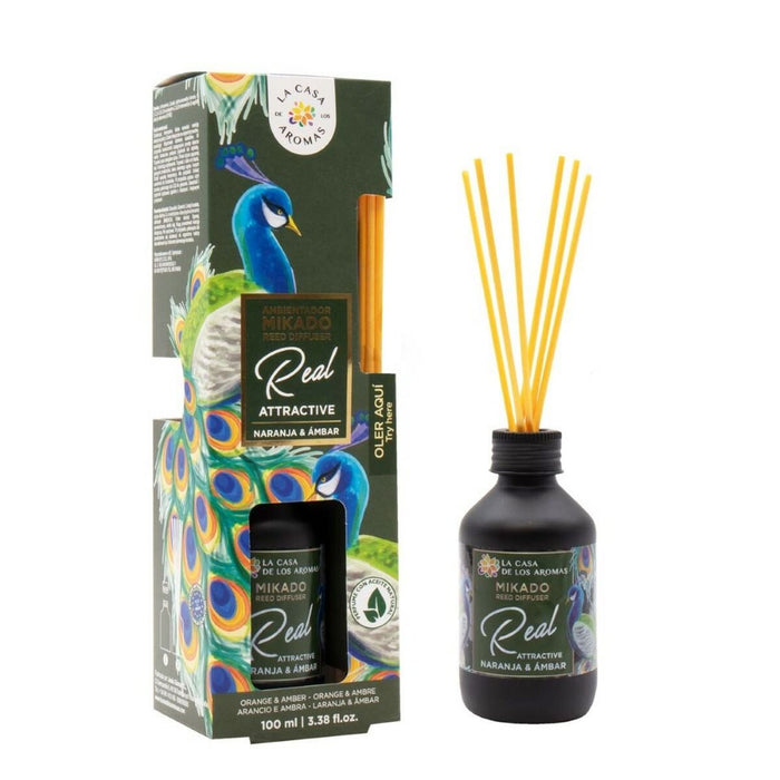 Bețișoare Parfumate La Casa de los Aromas 205917 Portocaliu Chihlimbar 100 ml