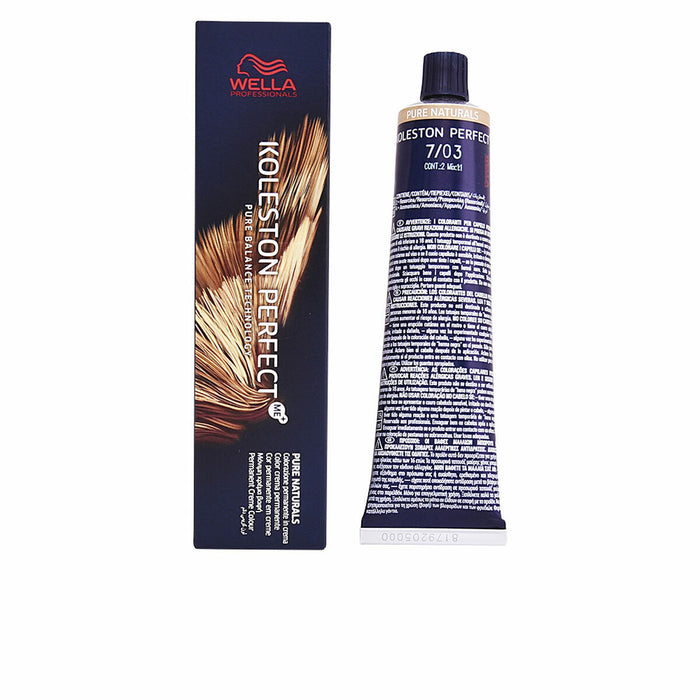 Vopsea Permanentă Wella Koleston Perfect Nº 7.03 (60 ml)