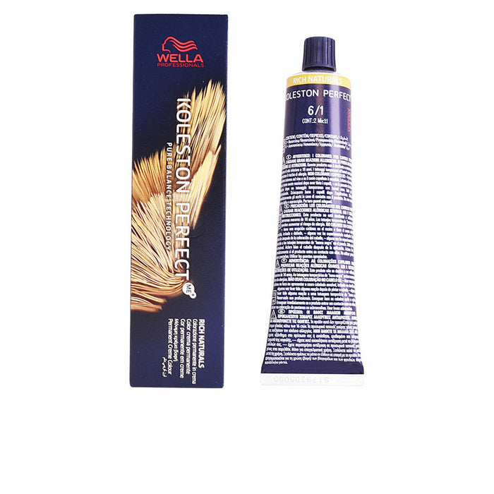 Vopsea Permanentă Wella Koleston Perfect Nº 6.1 (60 ml)