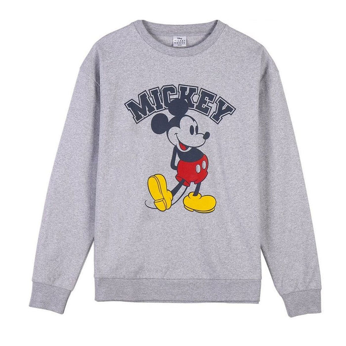 Hanorac fără Glugă Unisex Mickey Mouse Gri