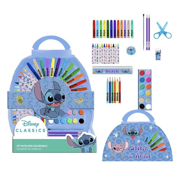 Set de Papetărie Stitch Servietă Albastru deschis