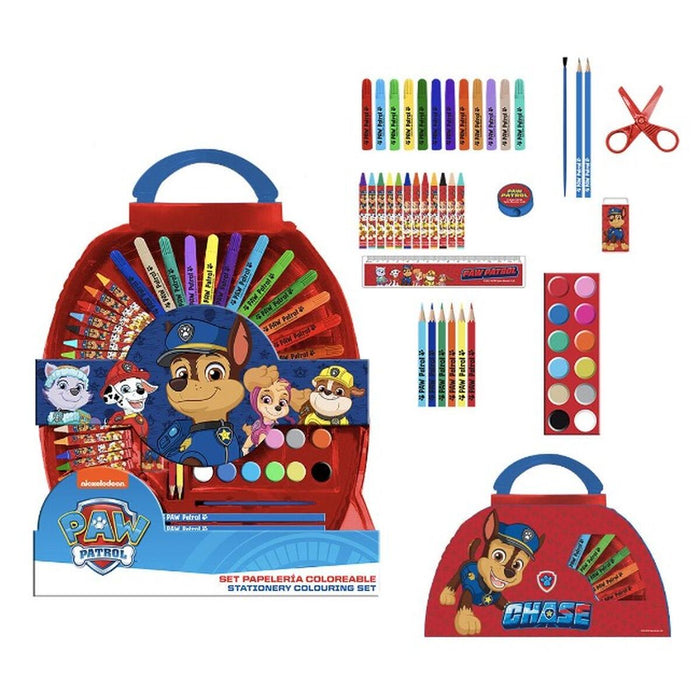 Set de Papetărie The Paw Patrol Servietă Albastru închis