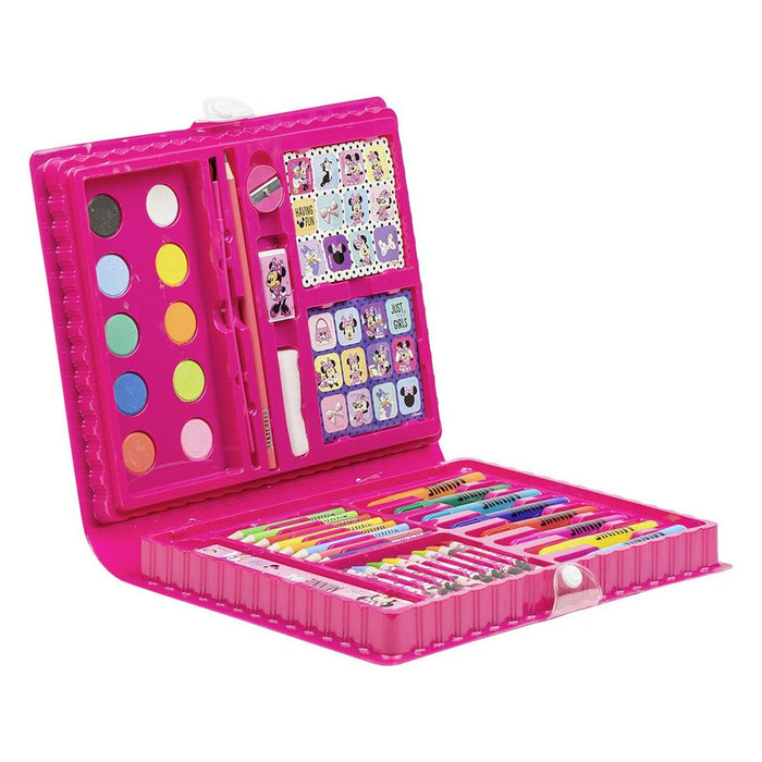 Set de Papetărie Minnie Mouse Servietă Roz