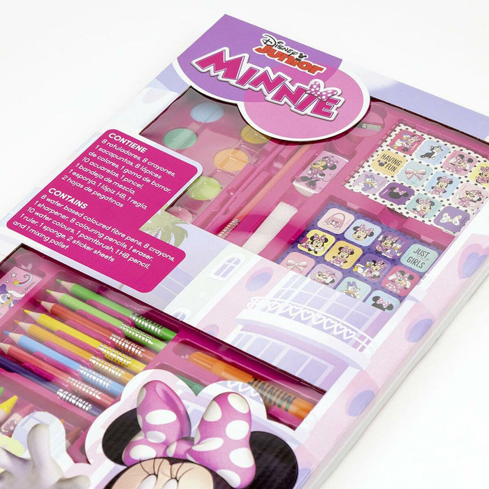Set de Papetărie Minnie Mouse Servietă Roz
