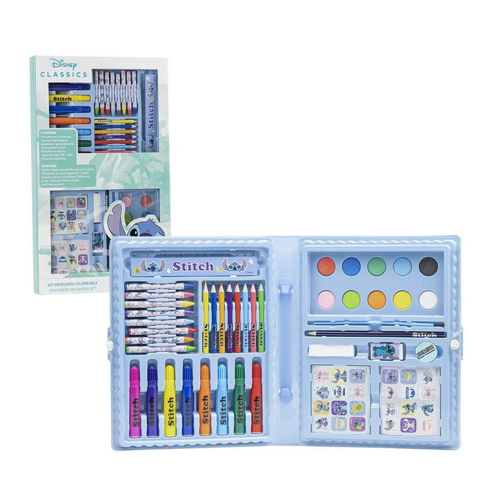 Set de Papetărie Stitch Servietă Albastru deschis