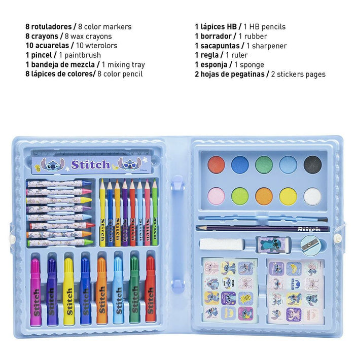 Set de Papetărie Stitch Servietă Albastru deschis