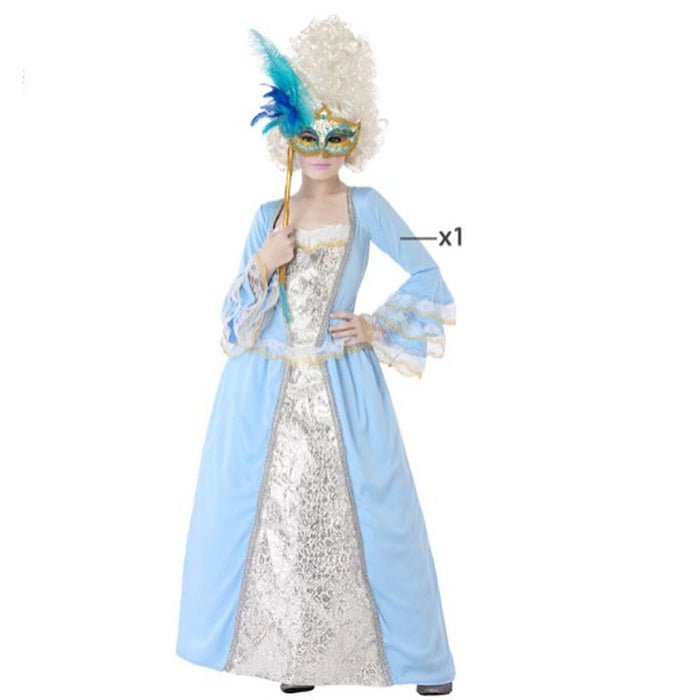Costum Deghizare pentru Copii Curtezană Albastru Celeste