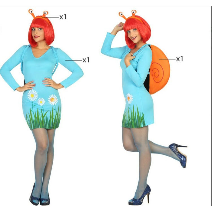Costum Deghizare pentru Adulți Melc Femeie Multicolor animale