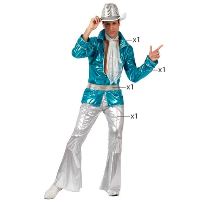 Costum Muzică disco Albastru