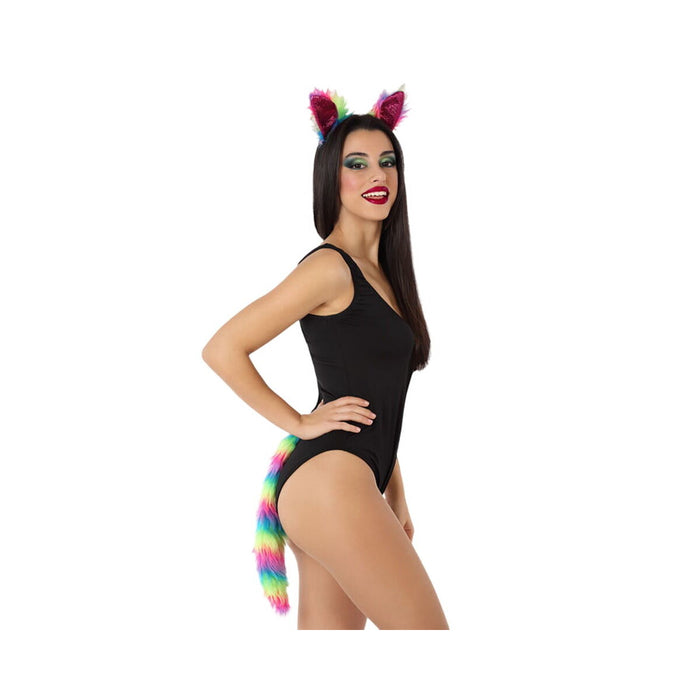 Costum Deghizare pentru Adulți Multicolor 2 Piese Pisicuță