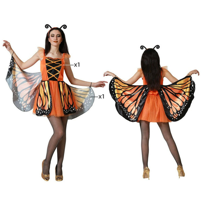 Costum Deghizare pentru Adulți Fluture Portocaliu