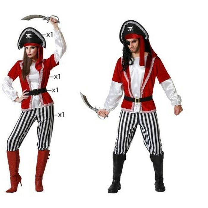 Costum Deghizare pentru Adulți Pirat Roșu