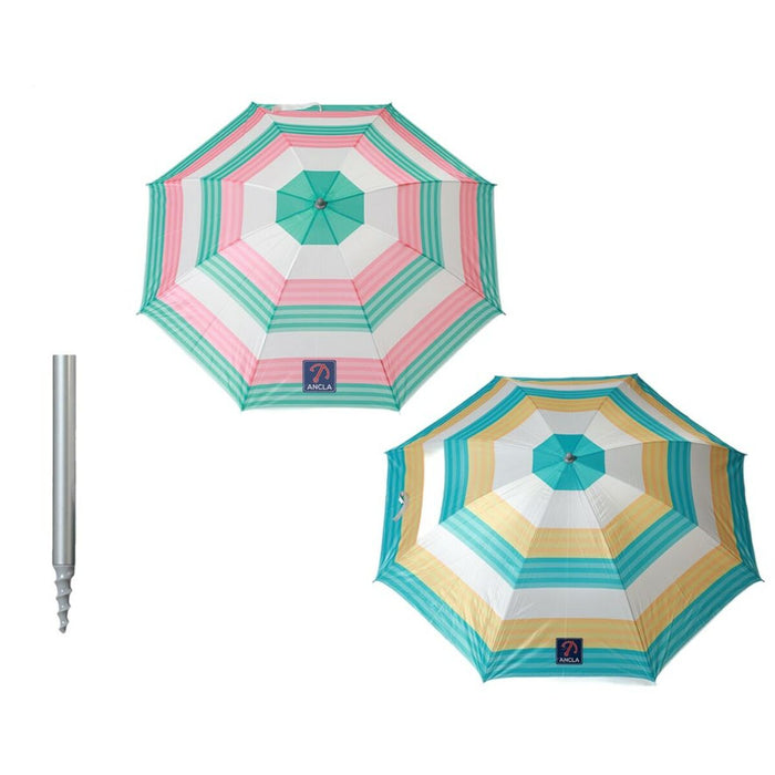 Umbrelă de plajă Ø 240 cm Cu dungi