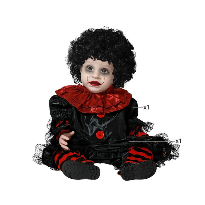 Costum Deghizare pentru Bebeluși Clovn Sângeros
