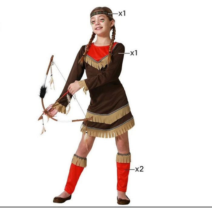 Costum Deghizare pentru Copii Indiană Roșu