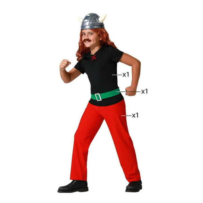 Costum Deghizare pentru Copii Viking Roșu