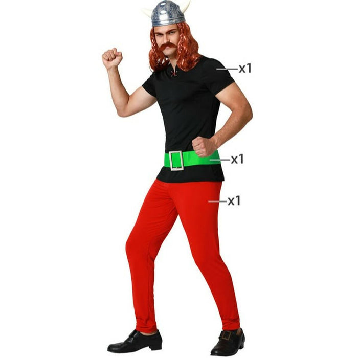 Costum Deghizare pentru Adulți Viking Roșu