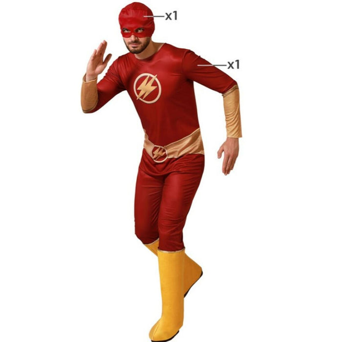Costum Deghizare pentru Adulți Erou de Benzi Desenate Roșu (2 Piese)