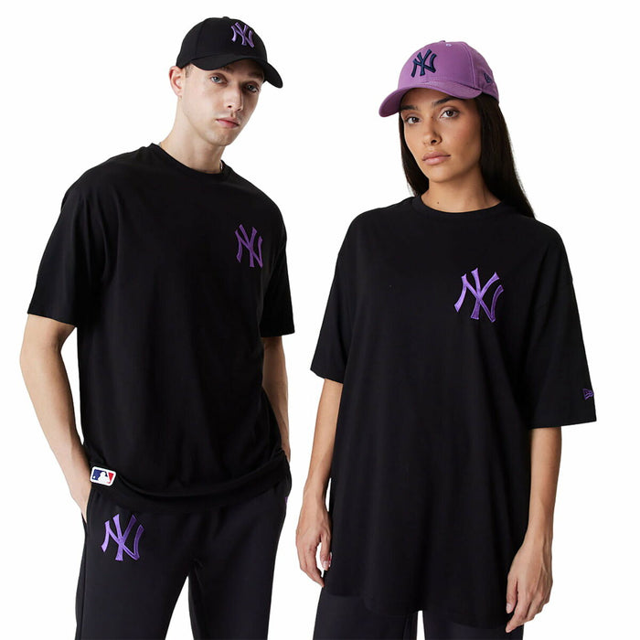 Tricou cu Mânecă Scurtă Bărbați New Era TEE NEYYAN BLKPNO 60416425 Negru