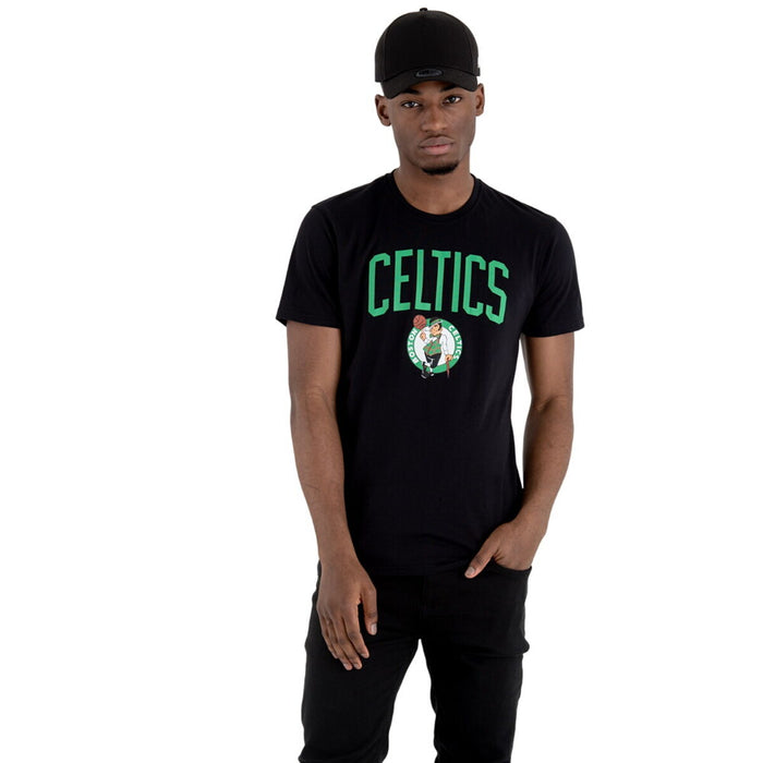 Tricou cu Mânecă Scurtă Bărbați New Era NOS NBA BOSCEL 60505459 Negru