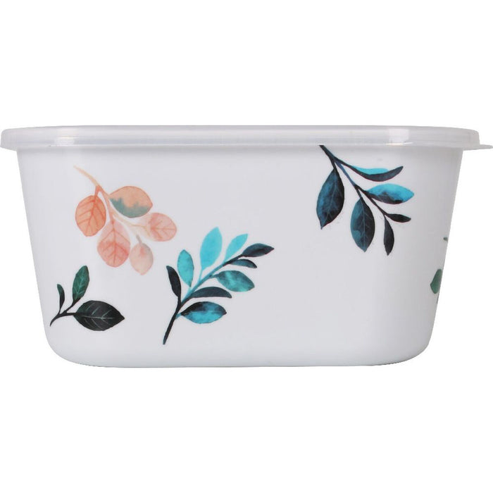 Cutie pătrată pentru prânz cu capac La Mediterránea Alba Melamina 15,5 x 15,5 x 7,5 cm