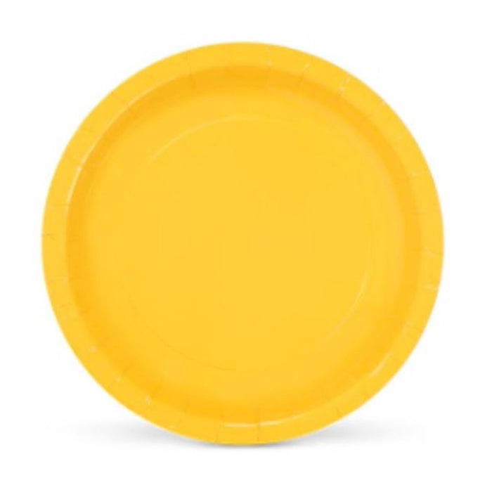 Set de farfurii Algon Carton De unică folosință Galben 10 Unități 20 x 20 x 1,5 cm