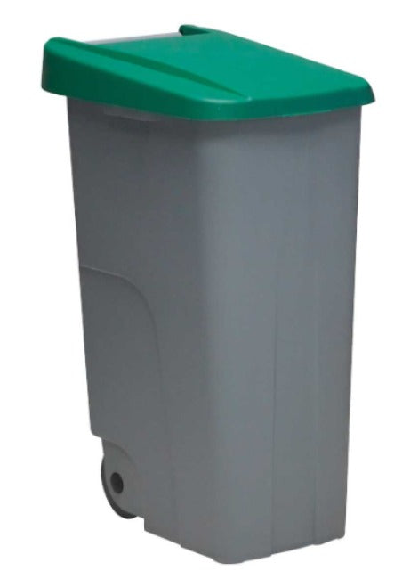 Găleată pentru gunoi, cu roți Denox Verde 85 L 58 x 41 x 76 cm