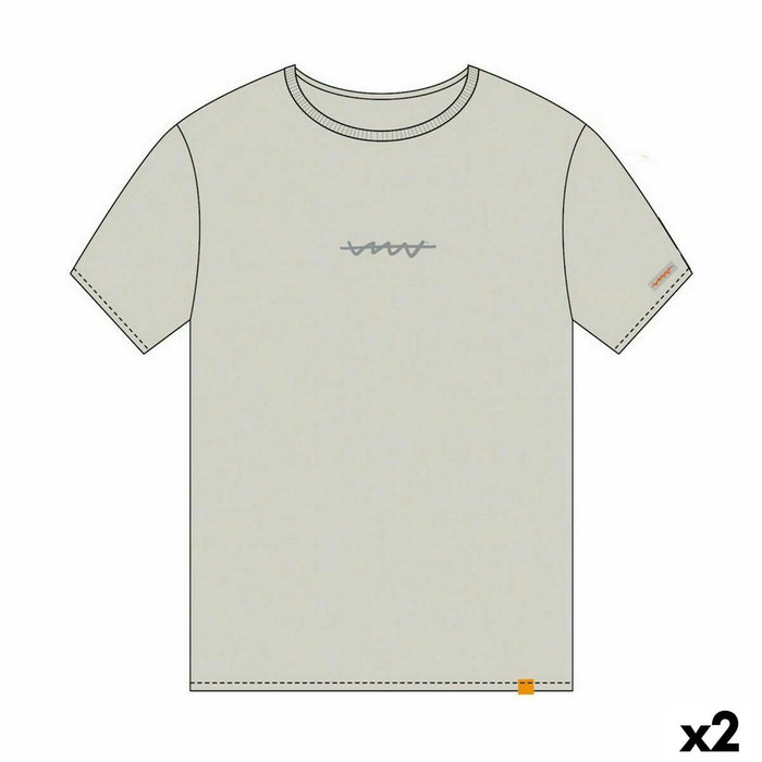 Tricou cu Mânecă Scurtă Cállate la Boca Bej XL (2 Unități)