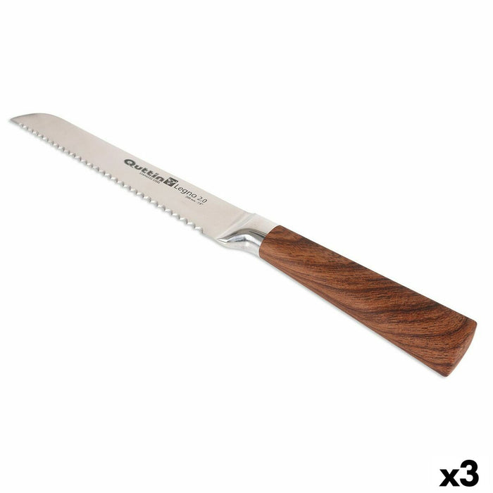 Cuțit pentru pâine Quttin Legno 2.0 Lemn 3 Unități 20 cm