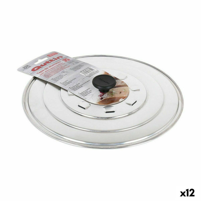 Capac pentru tigaie cu orificii pentru evacuarea aburului Quttin Aluminiu Ø 32,5 cm (12 Unități)