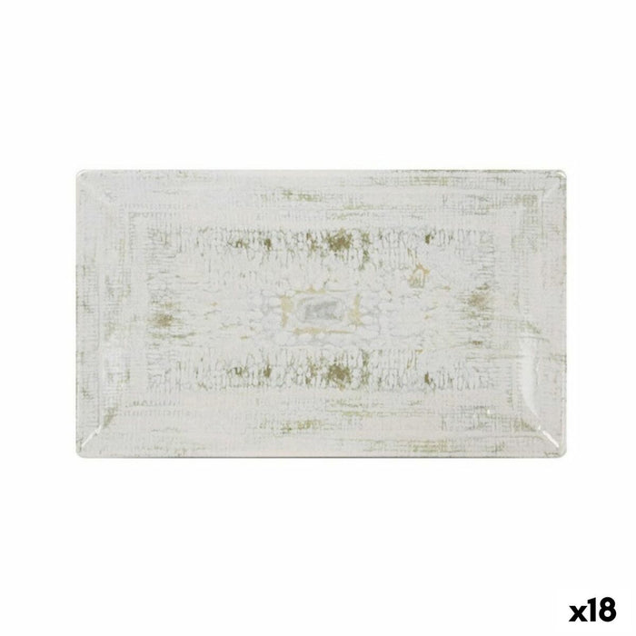 Platou pentru Servire La Mediterránea Idris Dreptunghiular 25 x 15 x 2 cm (18 Unități)