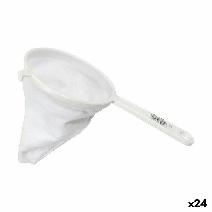 Strecurătoare Franela Alb 25 x 14 x 18,5 cm (24 Unități)