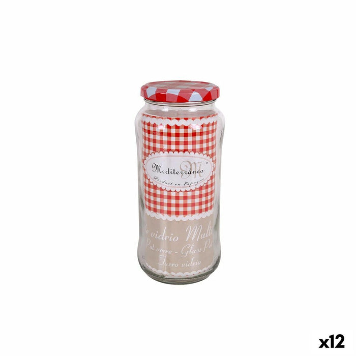 Borcan Mediterraneo Transparent Sticlă 580 ml (12 Unități)