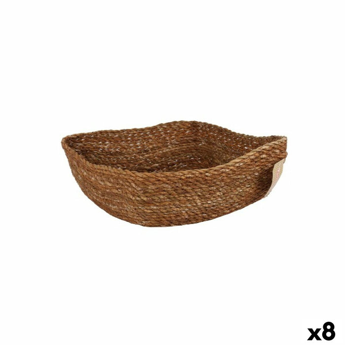 Coș Multifuncțional Privilege răchită Pătrat 27 x 27 x 9 cm (8 Unități)