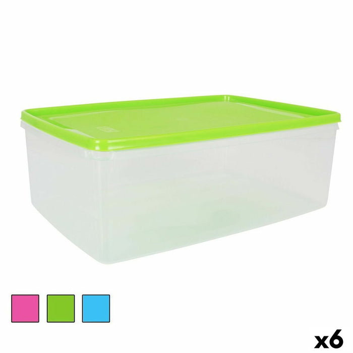 Cutie de prânz dreptunghiulară cu capac Dreptunghiular 8 L 36 x 24,5 x 13 cm (6 Unități)