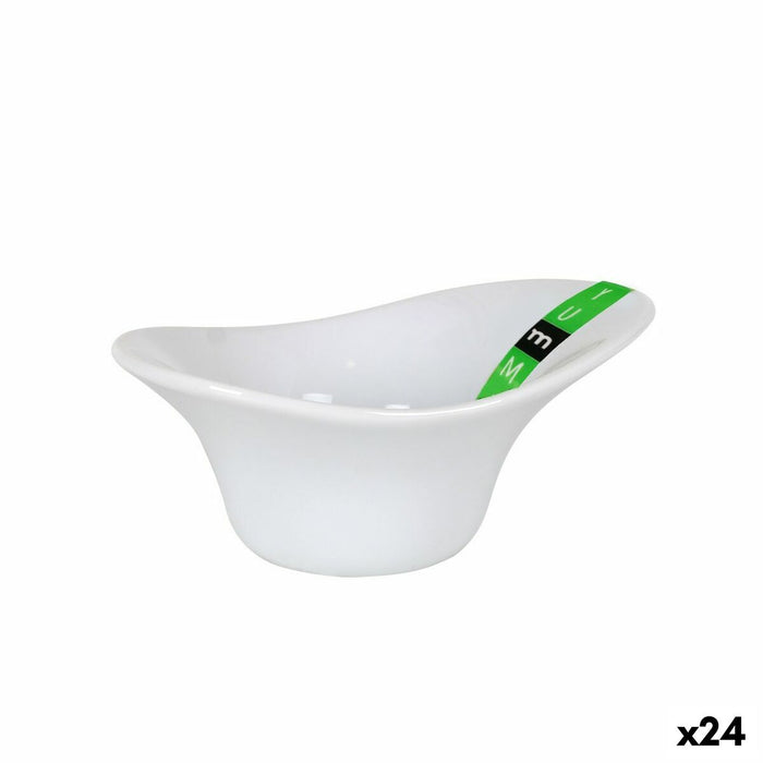 Castron La Mediterránea Yummy Alb 13 x 8,3 x 5,7 cm (24 Unități)