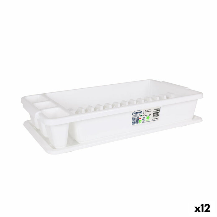 Scurgător de Vase pentru Chiuvetă Tontarelli Scola Plastic Alb 45 x 26 x 8,5 cm (12 Unități)