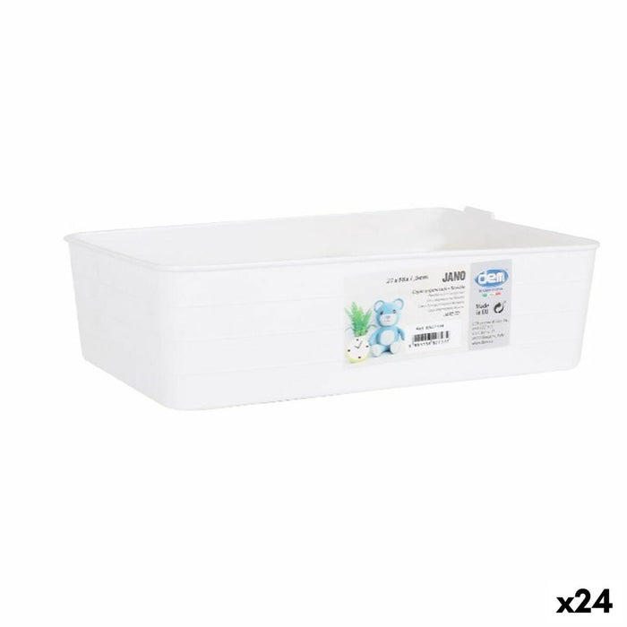 Organizatorul de Sertare Dem Alb 27 x 18 x 7,5 cm (24 Unități)