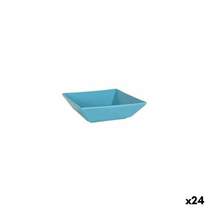 Bol pentru Aperitive La Mediterránea Elite Albastru Porțelan 18 x 18 x 5 cm (24 Unități)